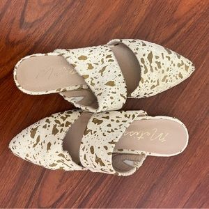 Matisse leather fur flats - W6